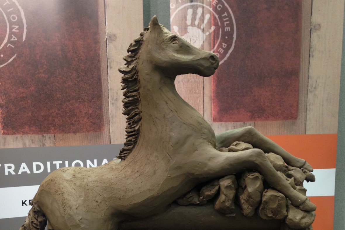Keymer clay horse sculpture